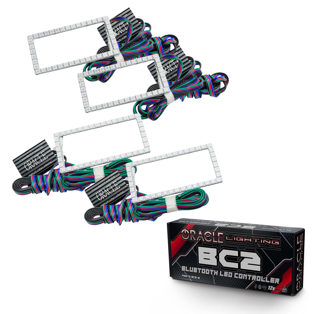 Oracle Lighting Colorshift Projector Headlight Halo Kit, Colorshift - Bc1 (2015-2017 F-150) - 3957-335