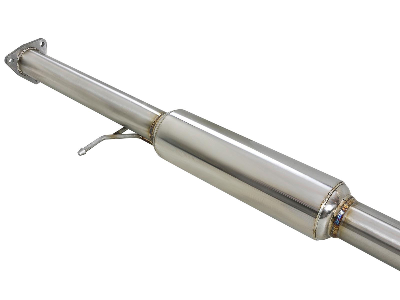 AFE Takeda 2-1/2 IN to 1-3/4 IN 304 Stainless Steel Cat-Back Exhaust w/ Black Tips (2013-2017 Accord) - 49-36605-B