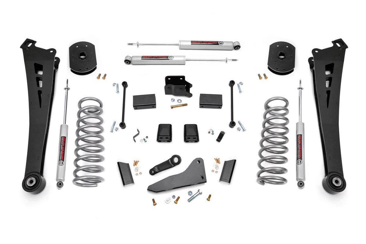 Rough Country 4.5in Dodge Suspension Lift Kit, Coil Springs, Radius Arms (14-18 Ram Powerwagon 2500 4WD, Gas) - 39830