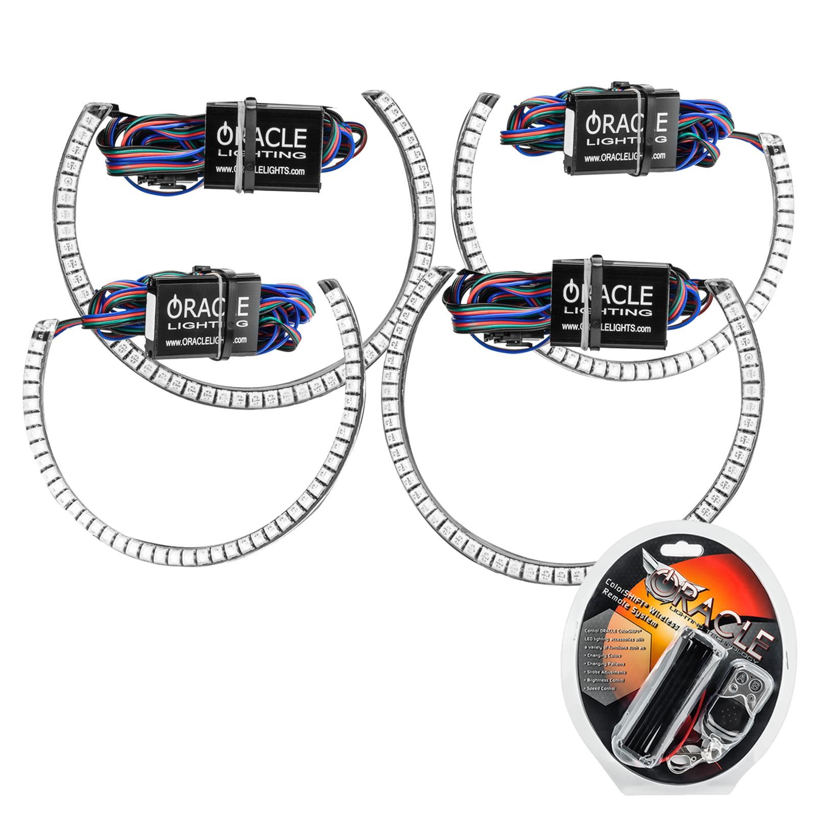 Oracle Lighting LED Waterproof Halo Kit, ColorSHIFT (2015-2021 Challenger, Charger) - 3990-330