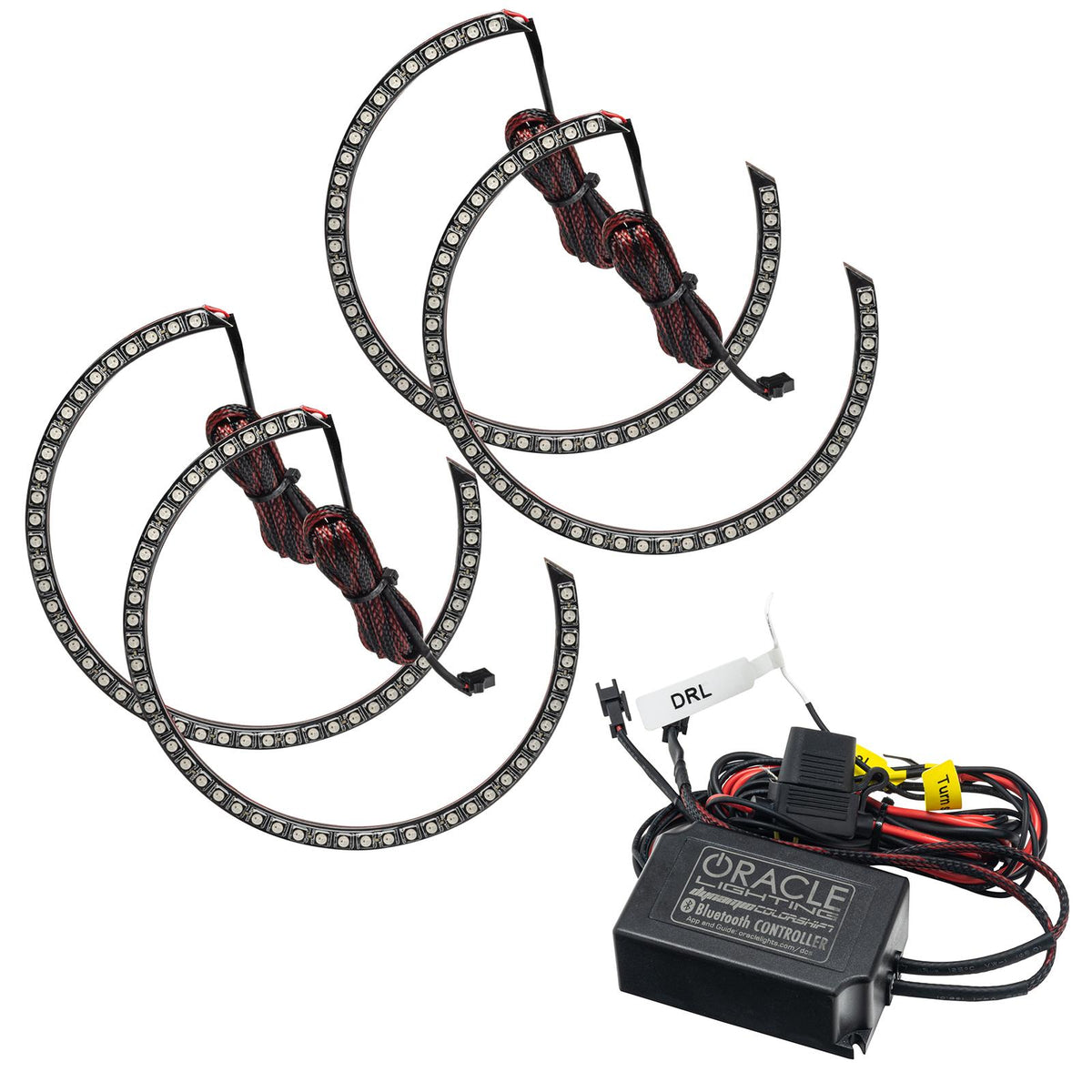 Oracle Lighting Dynamic Colorshift Headlight Halo Kit - Surface Mount (2015-2021 Challenger) - 3990-332