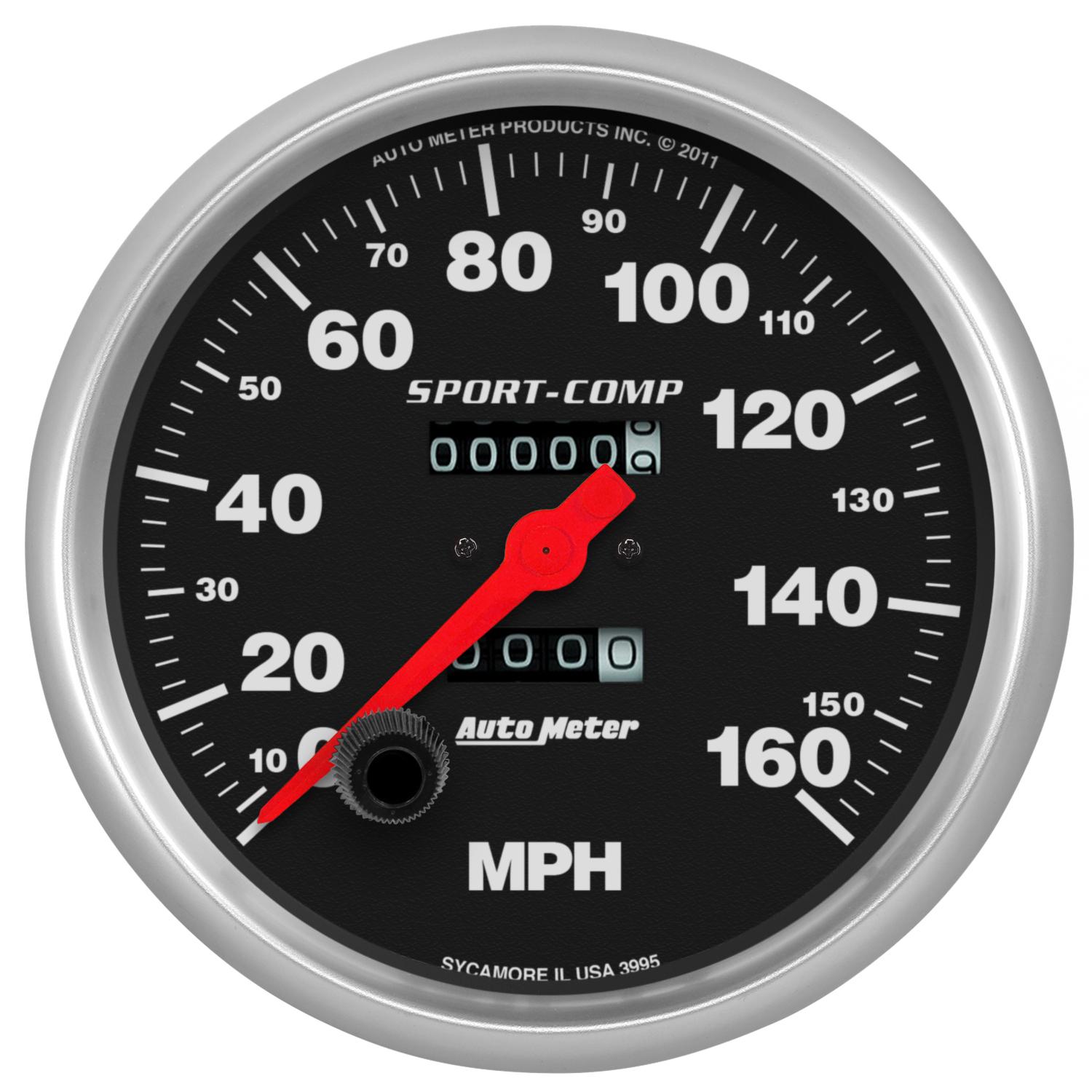 Auto Meter 5" SPEEDOMETER, 0-160 MPH, SPORT-COMP - 3995