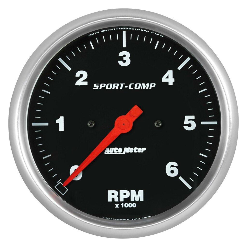 Auto Meter 5" IN-DASH TACHOMETER, 0-6,000 RPM, SPORT-COMP - 3997