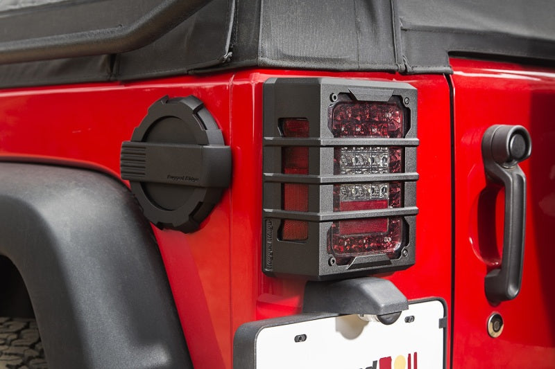 Rugged Ridge Elite Guard Kit Tail Light Black; 07-18 Jeep Wrangler Jk - 11226.05