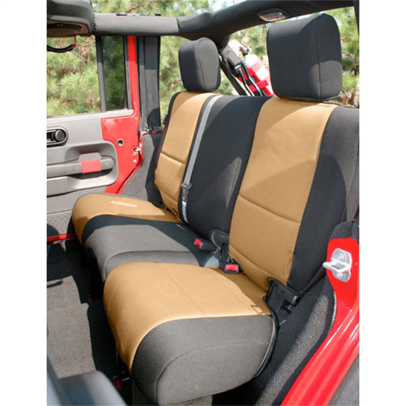 Rugged Ridge Seat Cover Rear Neoprene; 07-18 Jeep Wrangler Jku - 13264.04