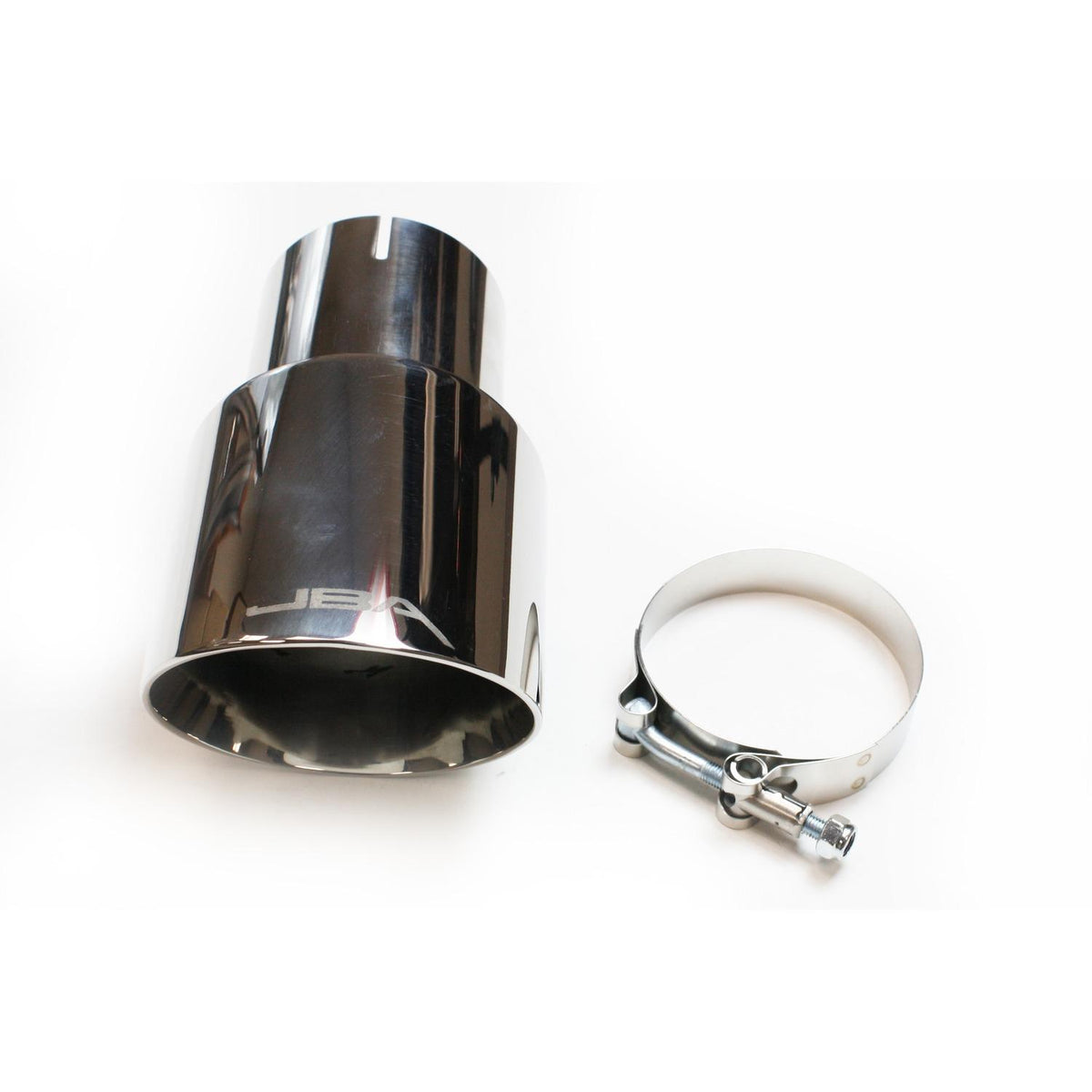 JBA 3" x 4" x 7 1/4" Double Wall Polished S/S Chrome Tip - 12-08272