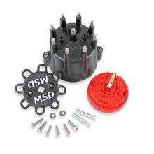 Black Chevy V8 HEI Distributor Cap and Rotor.  - 84336
