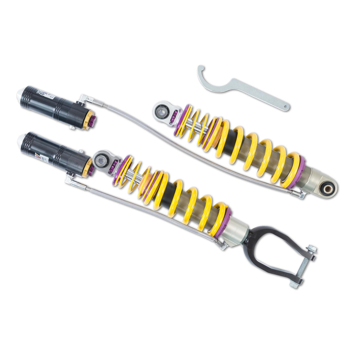 KW V4 Three Way Adjustable Coil-Overs (2017+ R8 Coupe incl. RWS (4S); without Magnetic Ride, 2017+ R8 Spyder (4S); without Magnetic Ride) - 3A7100AM
