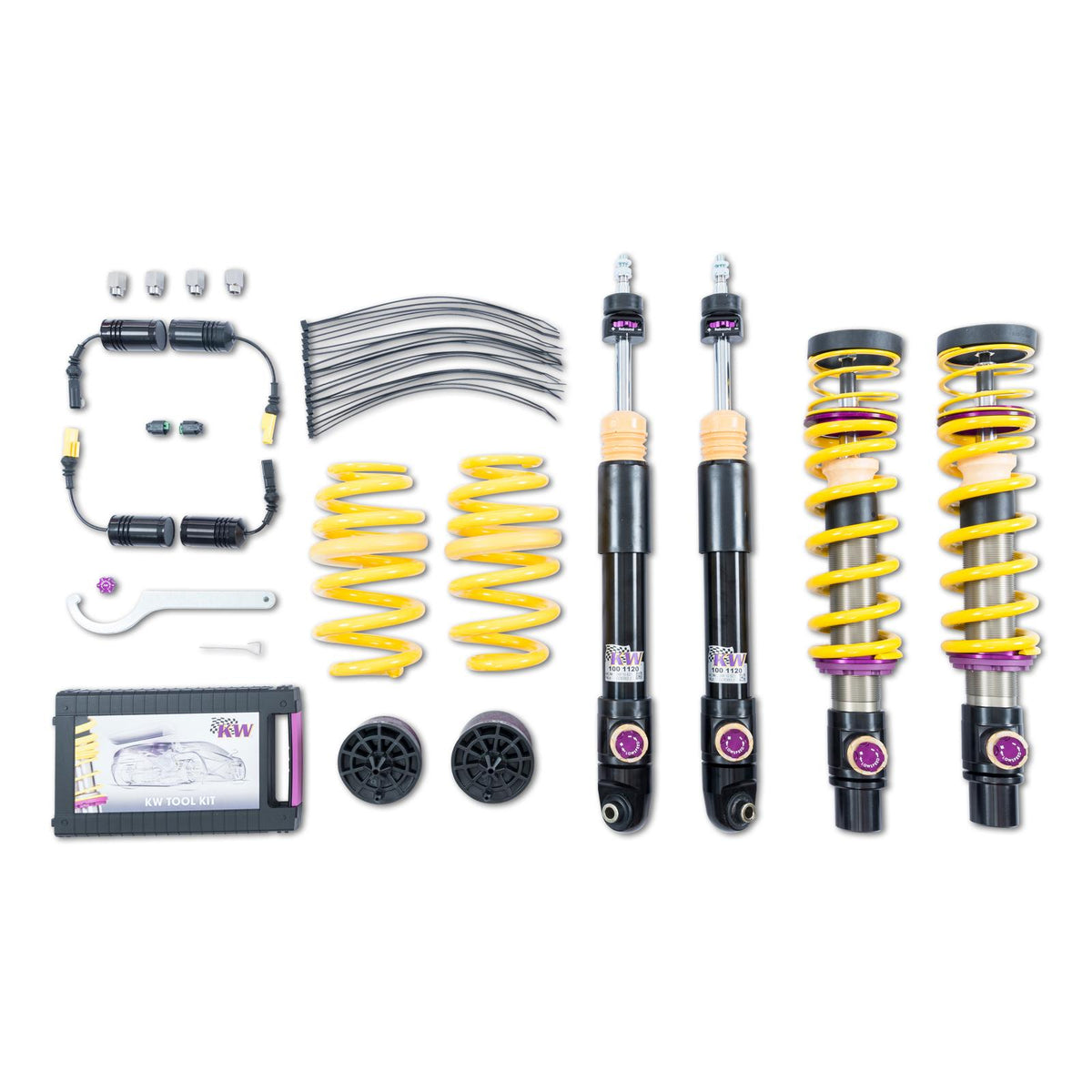 KW V4 Three Way Adjustable Coil-Overs (2018+ RS5 (B9) Coupe, with DRC, 2018+ RS5 (B9) Sportback, with DRC) - 3A7100CJ