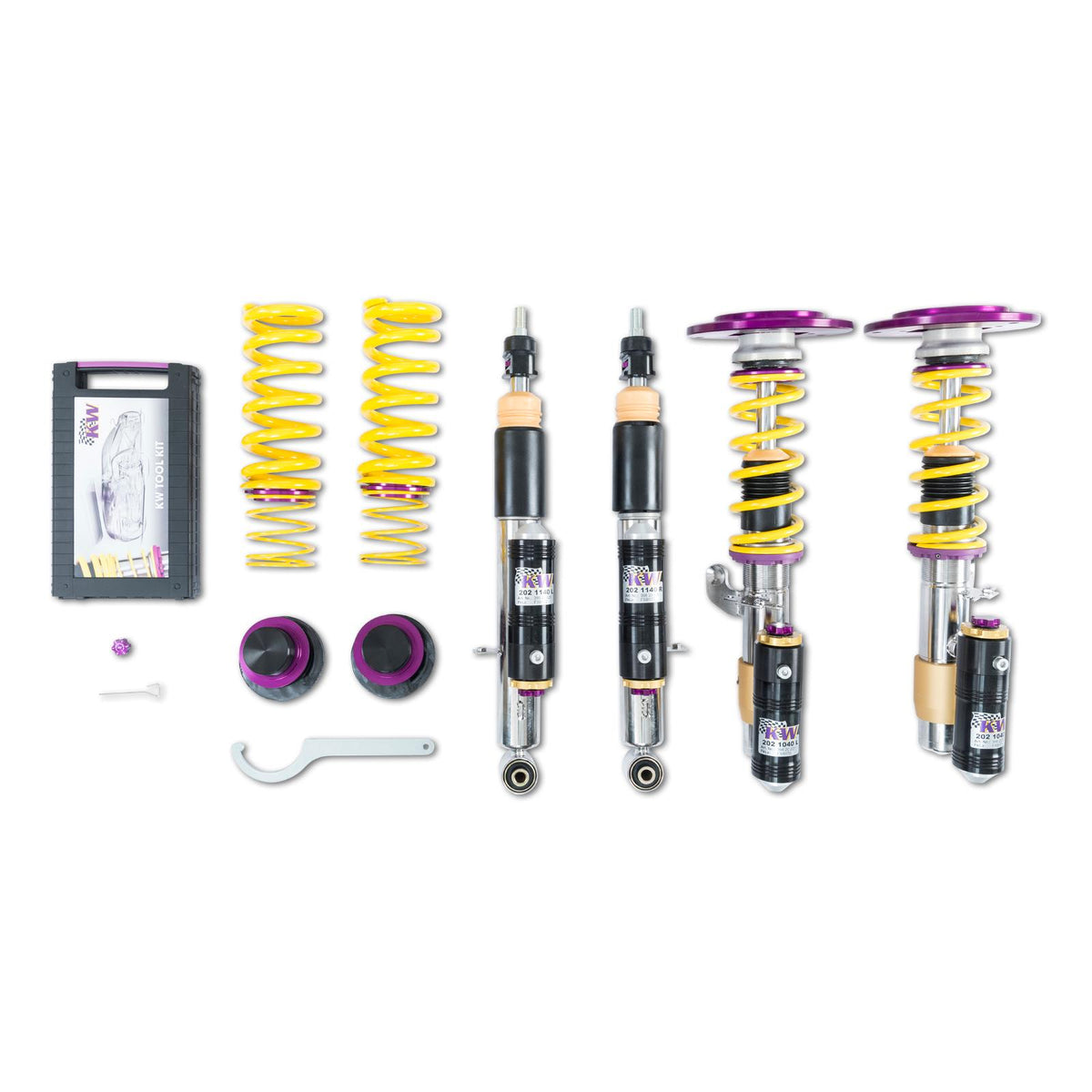 KW V4 Three Way Adjustable Coil-Overs (Various - See Description) - 3A7200AN