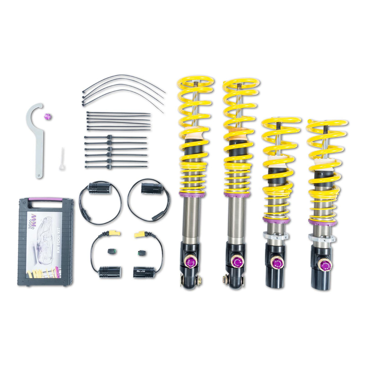 KW V4 Three Way Adjustable Coil-Overs (2018+ M5 (F90); incl. ESC modules) - 3A7200CC