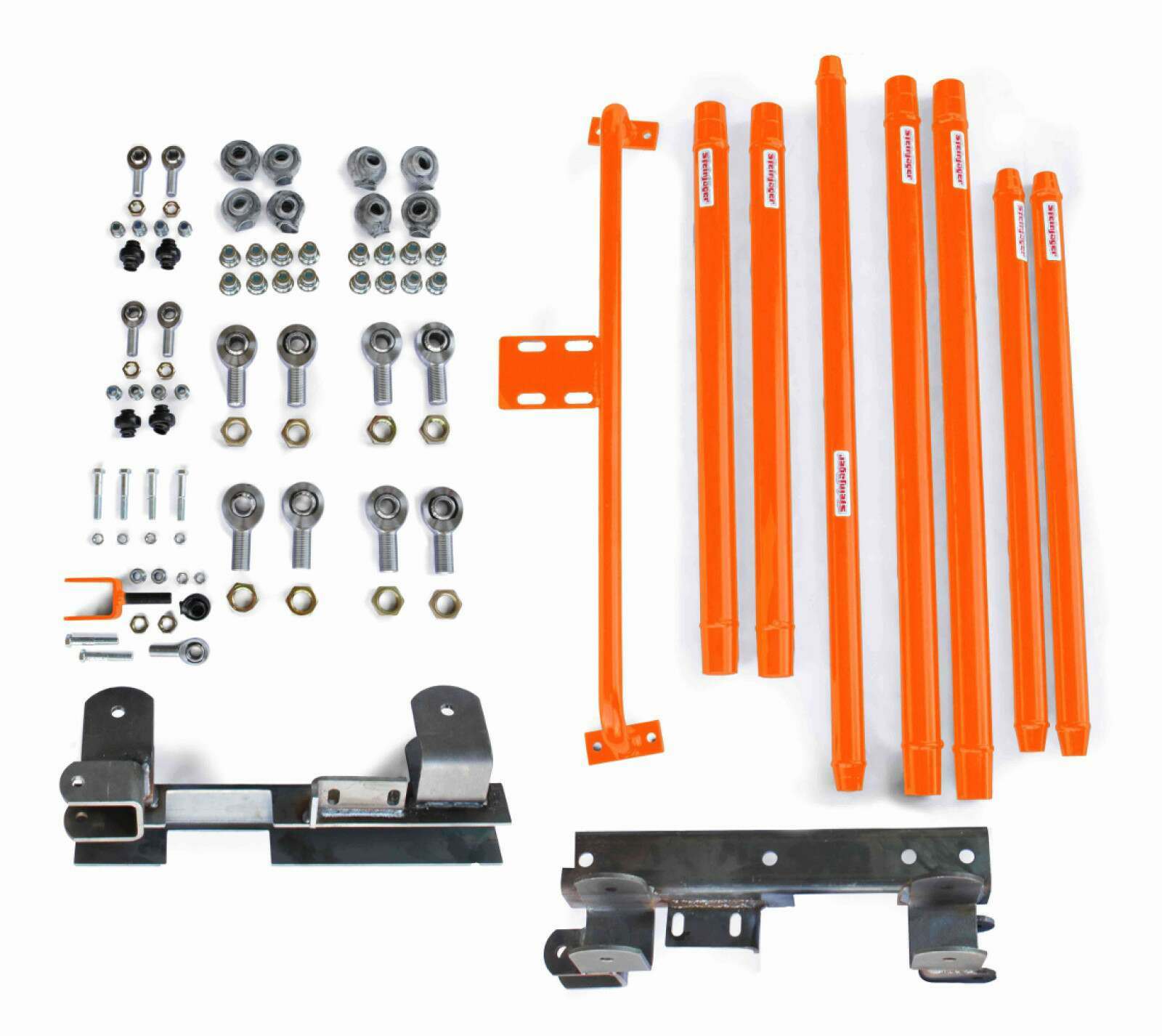 Steinjager Suspensions Wrangler TJ 1997-2006 Long Arm Travel Kit DOM Tubing, Automatic Transmission Fluorescent Orange - J0046027