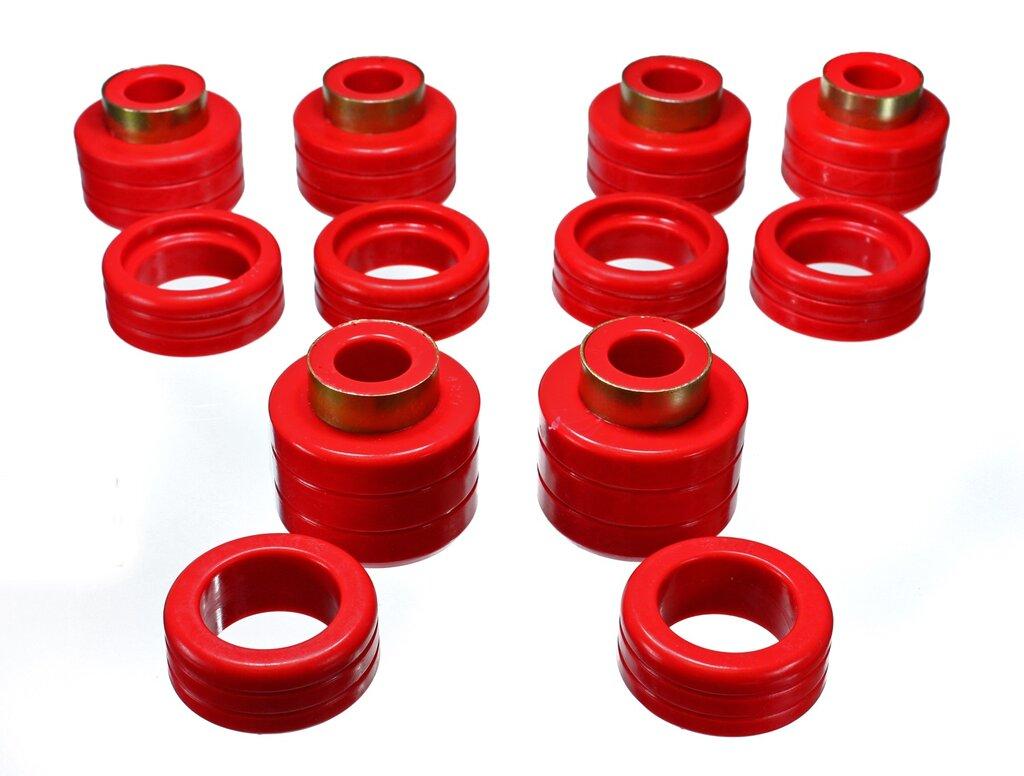 ENERGY SUSPENSION Chevy Pickup 2/4Wd Body Mounts (1988-2000 C1500, K1500, K2500, K3500, R3500, C2500, R30, C3500) - 3.4123R