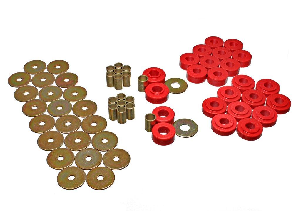 ENERGY SUSPENSION Gm Body Mount Set (1964-1964 Malibu, El Camino, Chevelle) - 3.4128R