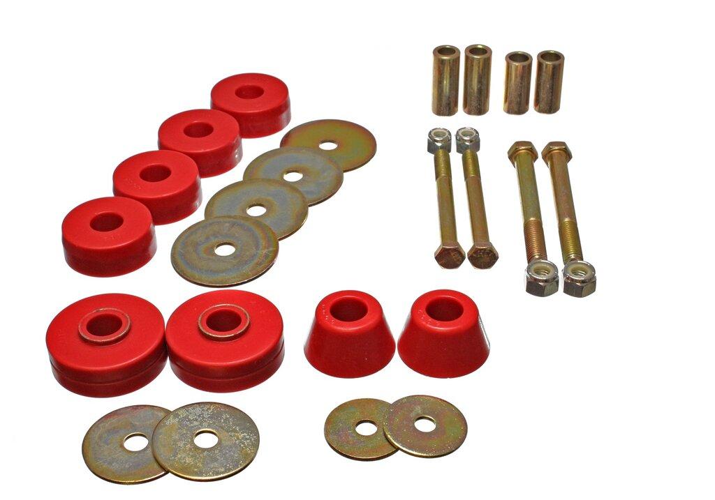 ENERGY SUSPENSION Chevy Pickup Body Mounts (1963-1966 C10 Pickup) - 3.4137R