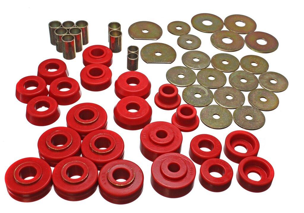 ENERGY SUSPENSION Chevy Body Mounts (1965-1970 Impala, Bel Air, Caprice, Biscayne) - 3.4138R