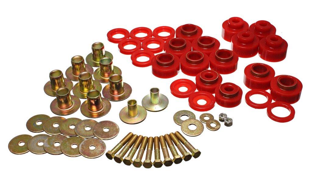 ENERGY SUSPENSION Body Mount Set With Hardware (1968-1972 Chevelle) - 3.4170R