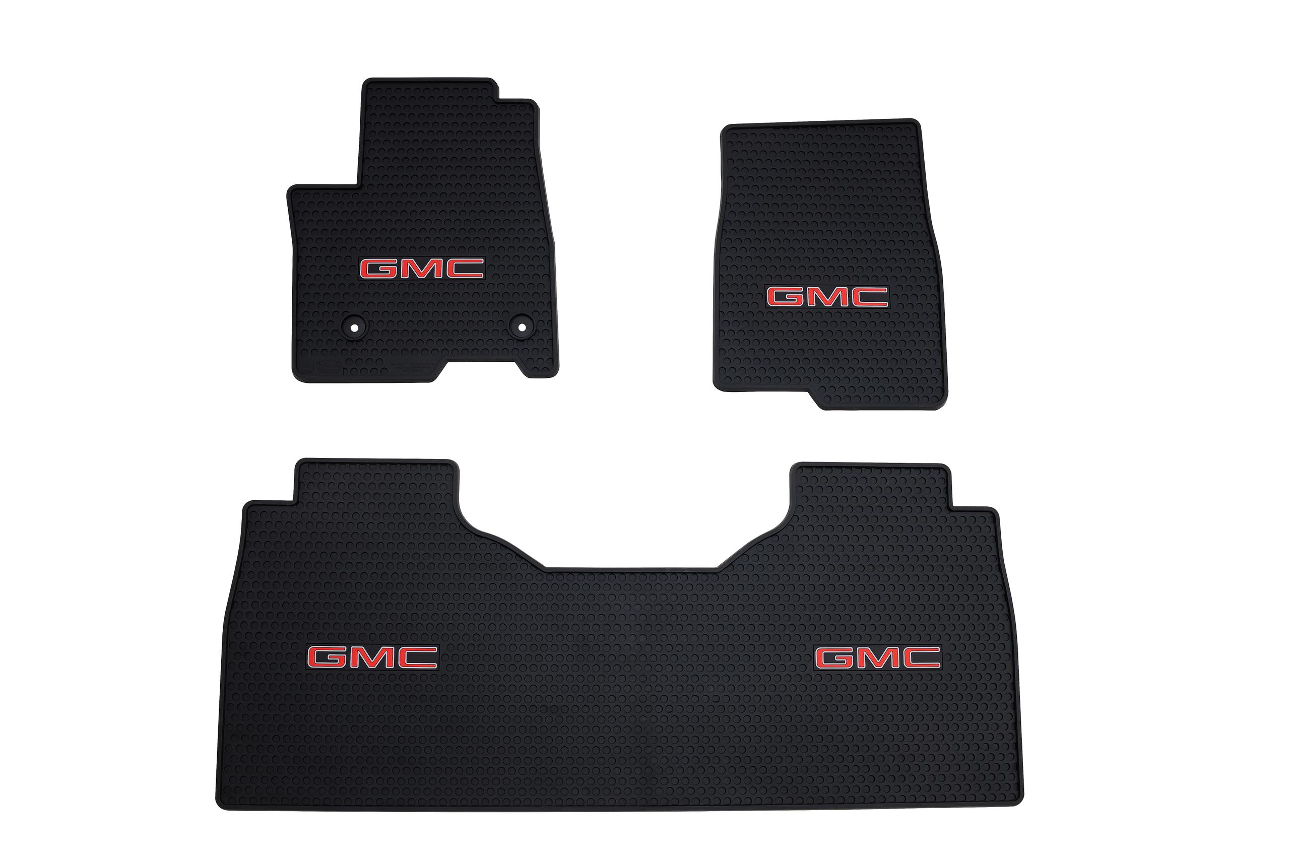 Lloyd Mats All-Season Rubber Mats with Logo - 3pc set (2 Front/1 Rear) (2021-2026 Yukon) - 595315-3