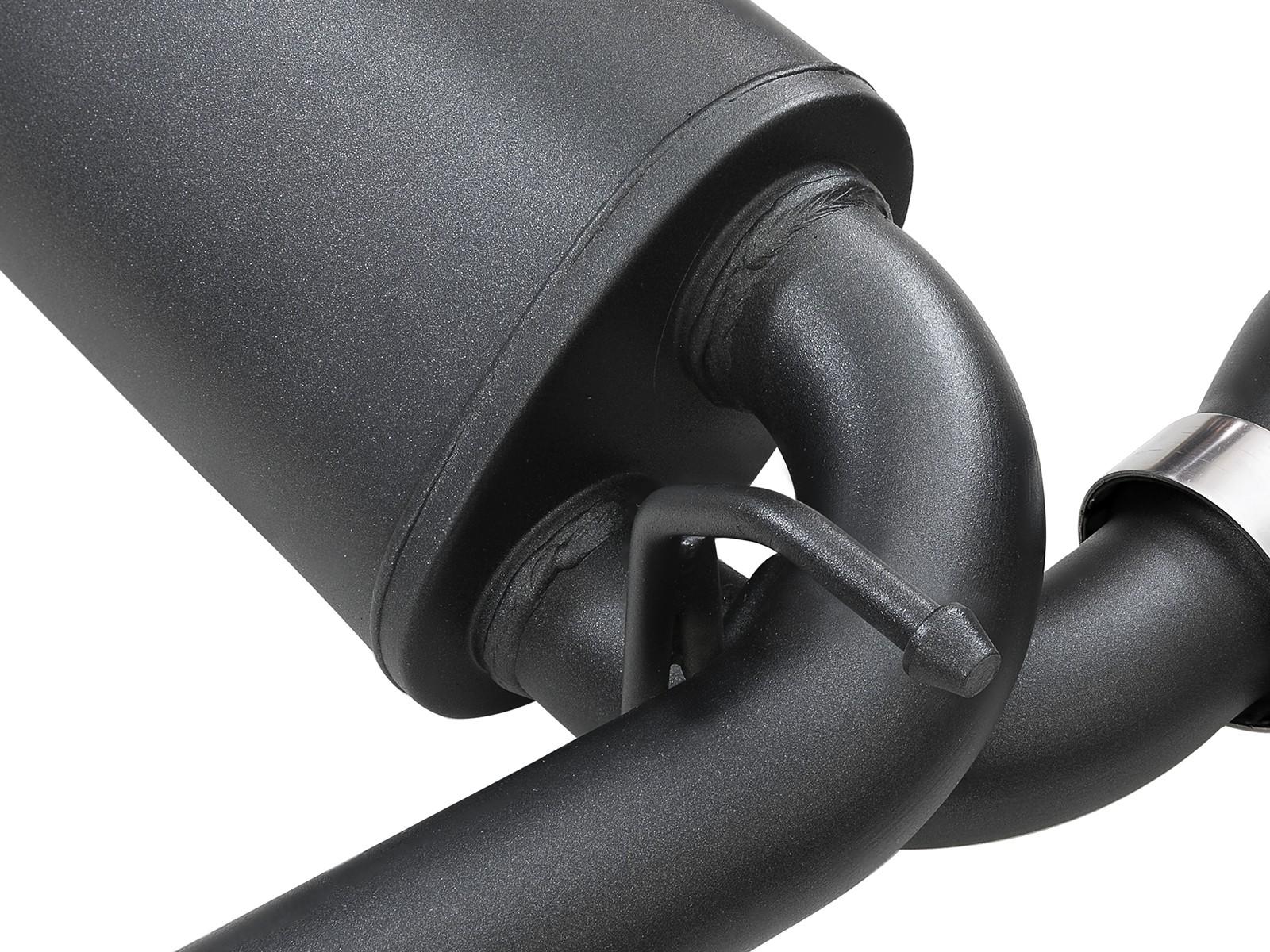 AFE Rebel Series Cat-Back Exhaust System w/ Black Tip (2018-2021 Wrangler) - 49-48096-B