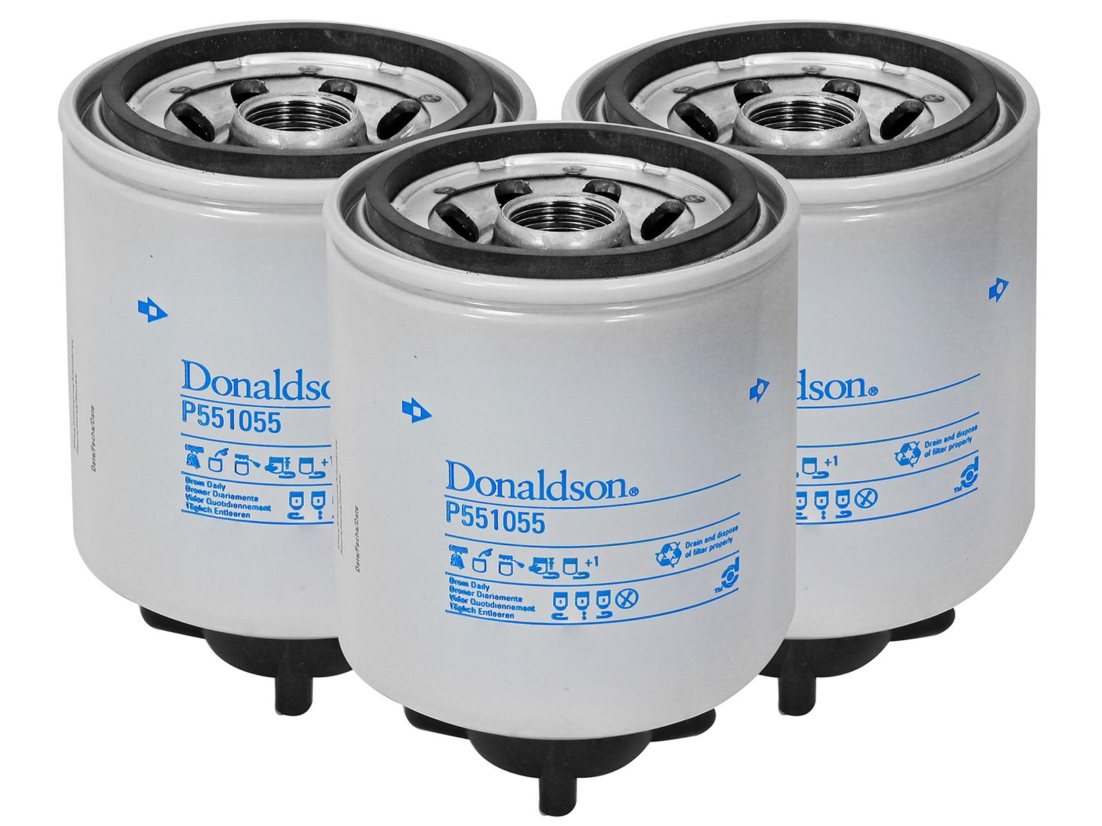 AFE Donaldson Fuel Filter for DFS780 Fuel System (3 Pack) (2005-2010 Ram 2500, Ram 2500, Ram 3500, Ram 3500, Ram 3500) - 44-FF018M