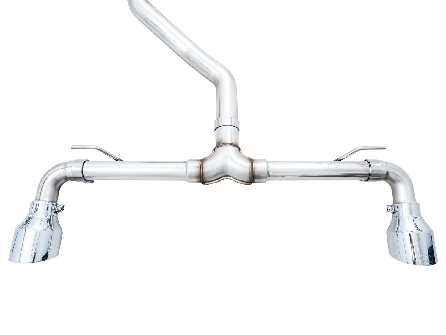 AWE Touring Edition Catback Exhaust - Chrome Silver Tips (2022-2023 Volkswagen MK8 GTI) - 3015-32658