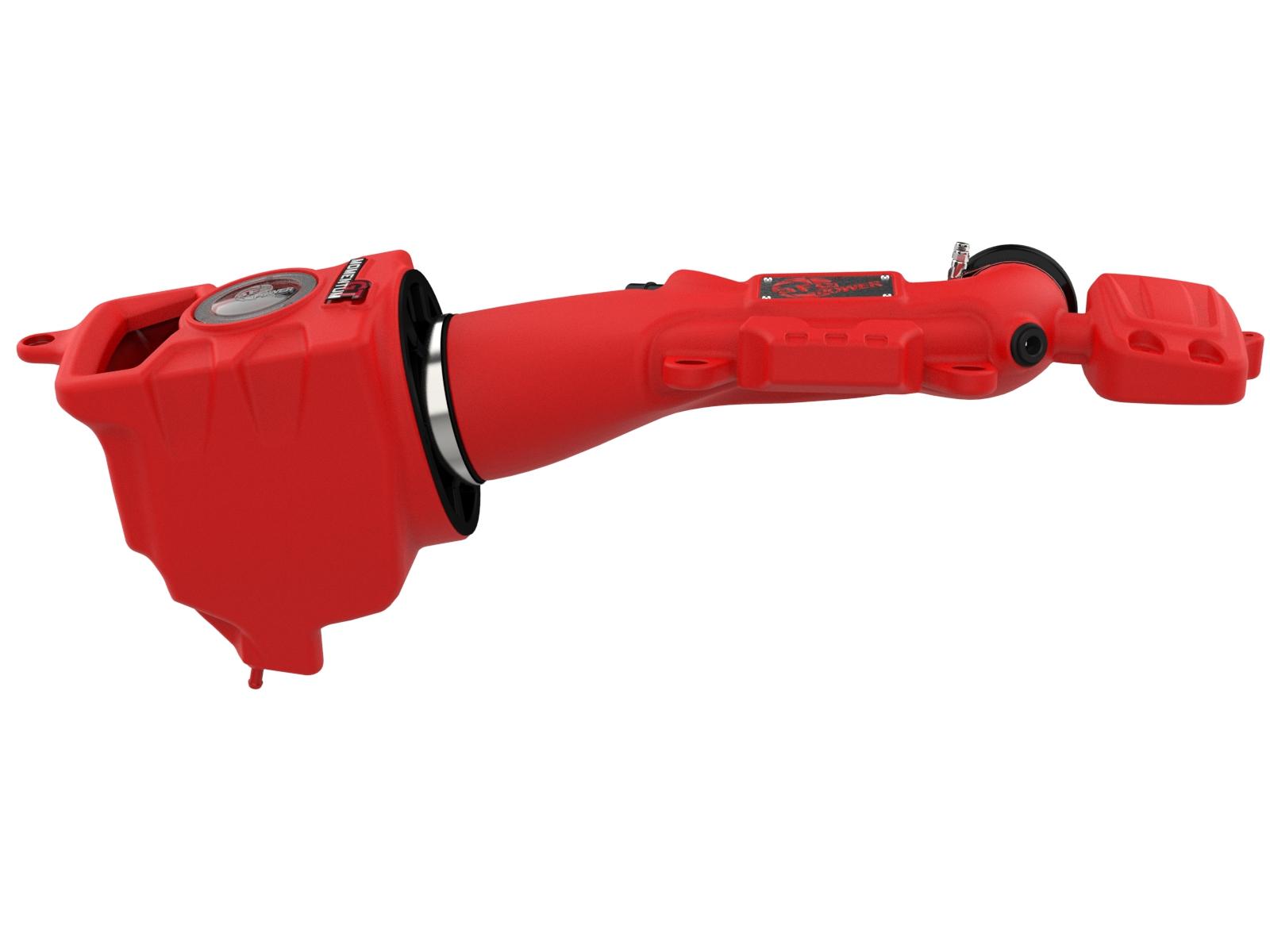 AFE Momentum GT Cold Air Intake System Red w/ Pro DRY S Filter (2018-2023 Gladiator 3.6, 2018-2023 Wrangler 3.6) - 51-76217-R