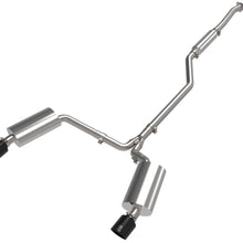 AFE Takeda 2-1/2 IN to 2-1/4 IN 304 Stainless Steel Cat-Back Exhaust System Black Acura TSX 09-14 L4-2.4L - 49-36629-B