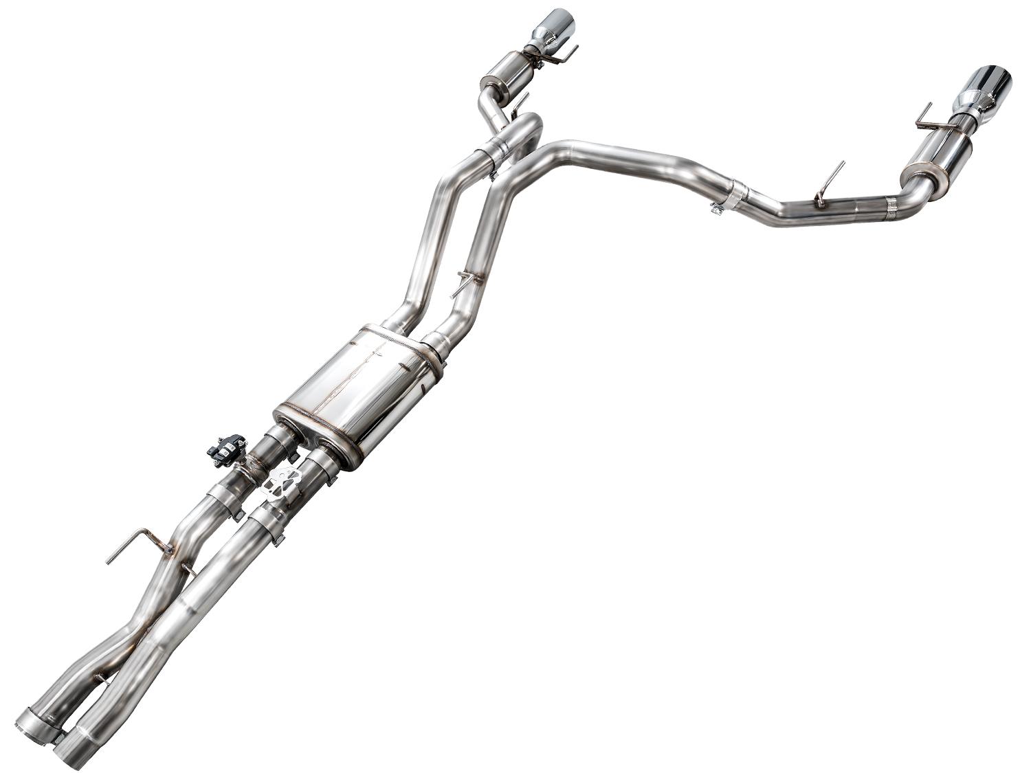AWE SwitchPath Exhaust - Chrome Silver Tips (2023-2025 F-150 Raptor R 5.2L) - 3025-32852
