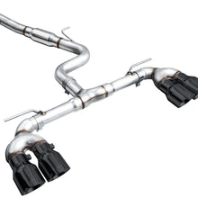 AWE Track Edition Exhaust for Volkswagen MK8 Golf R - Diamond Black Tips - 3020-43658