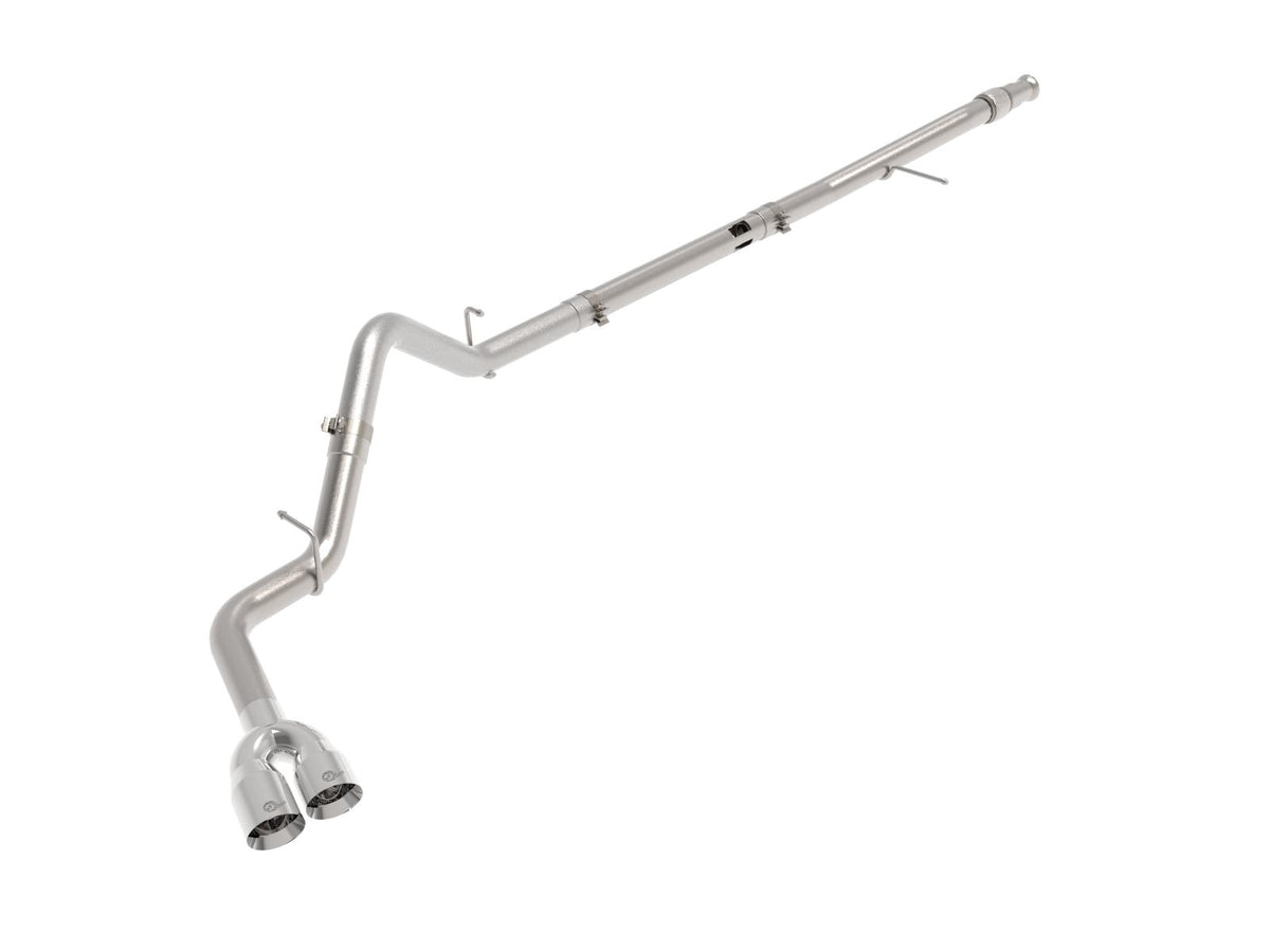 AFE Rebel XD 3 IN 304 Stainless Steel DPF-Back Exhaust w/Dual Polished Tips (GM Trucks 20-21 L6-3.0L (td) LM2) - 49-34129-P