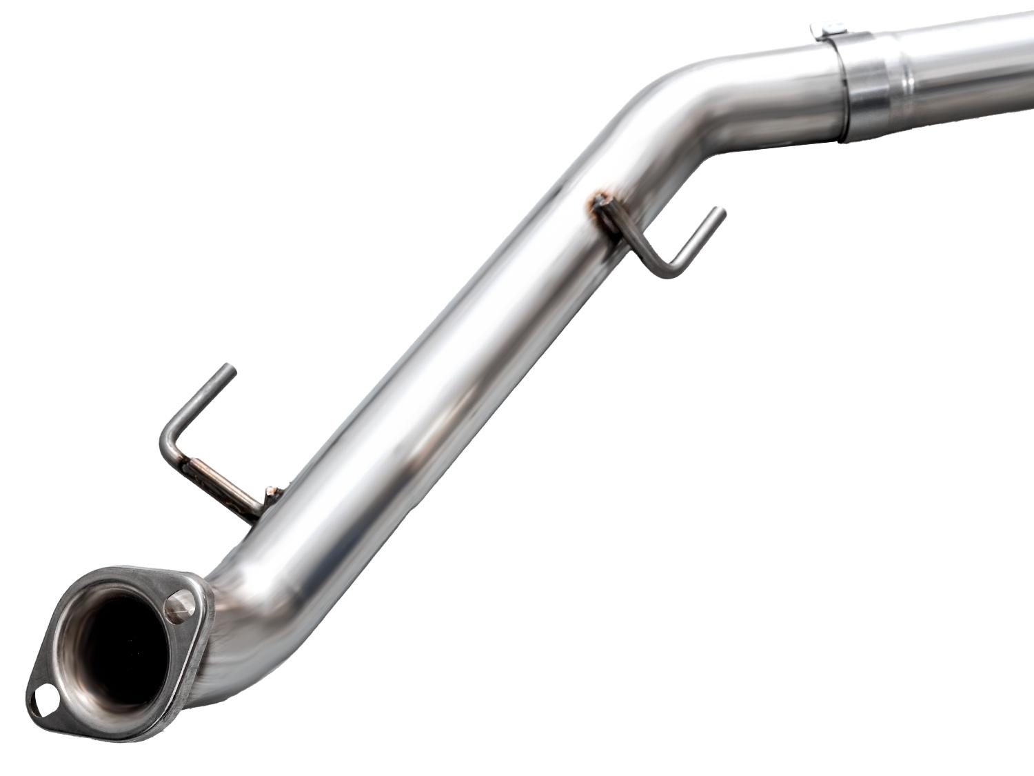 AWE 0FG Exhaust - Dual Chrome Silver Tips (2024+ Toyota Tacoma 2.4T) - 3015-32254