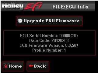 Holley Efi 553-108 Holley Efi 3.5 Touch Screen Lcd