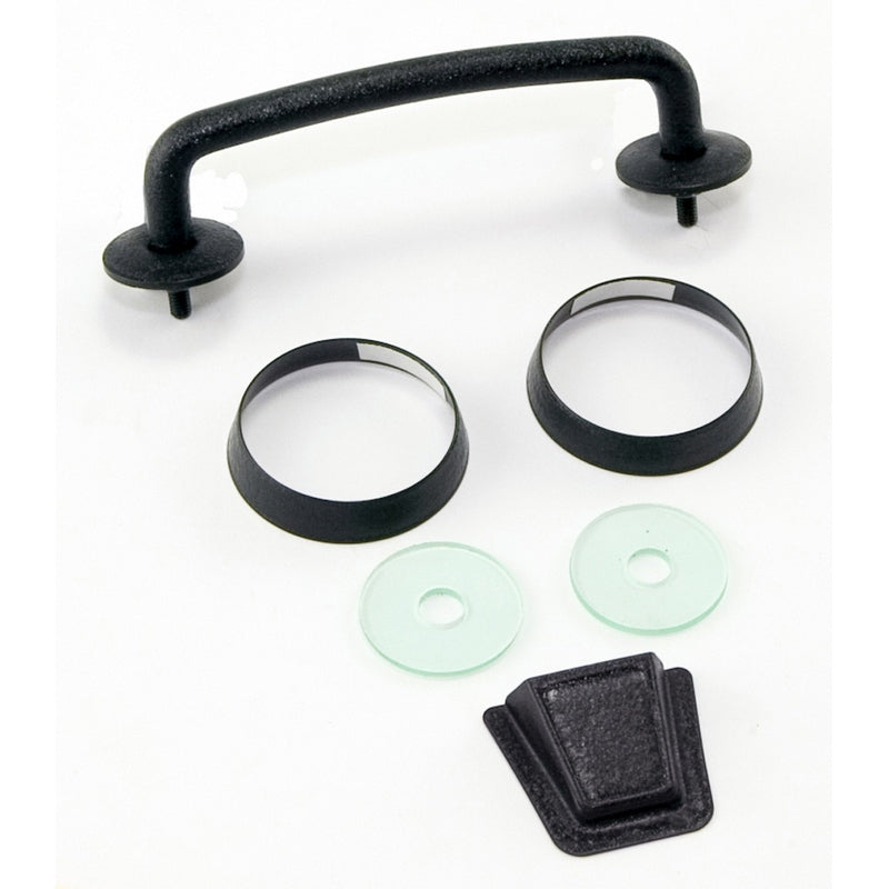 Rugged Ridge Windshield Tie Down Kit Textured Black; 07-12 Jeep Wrangler Jk - 11201.05