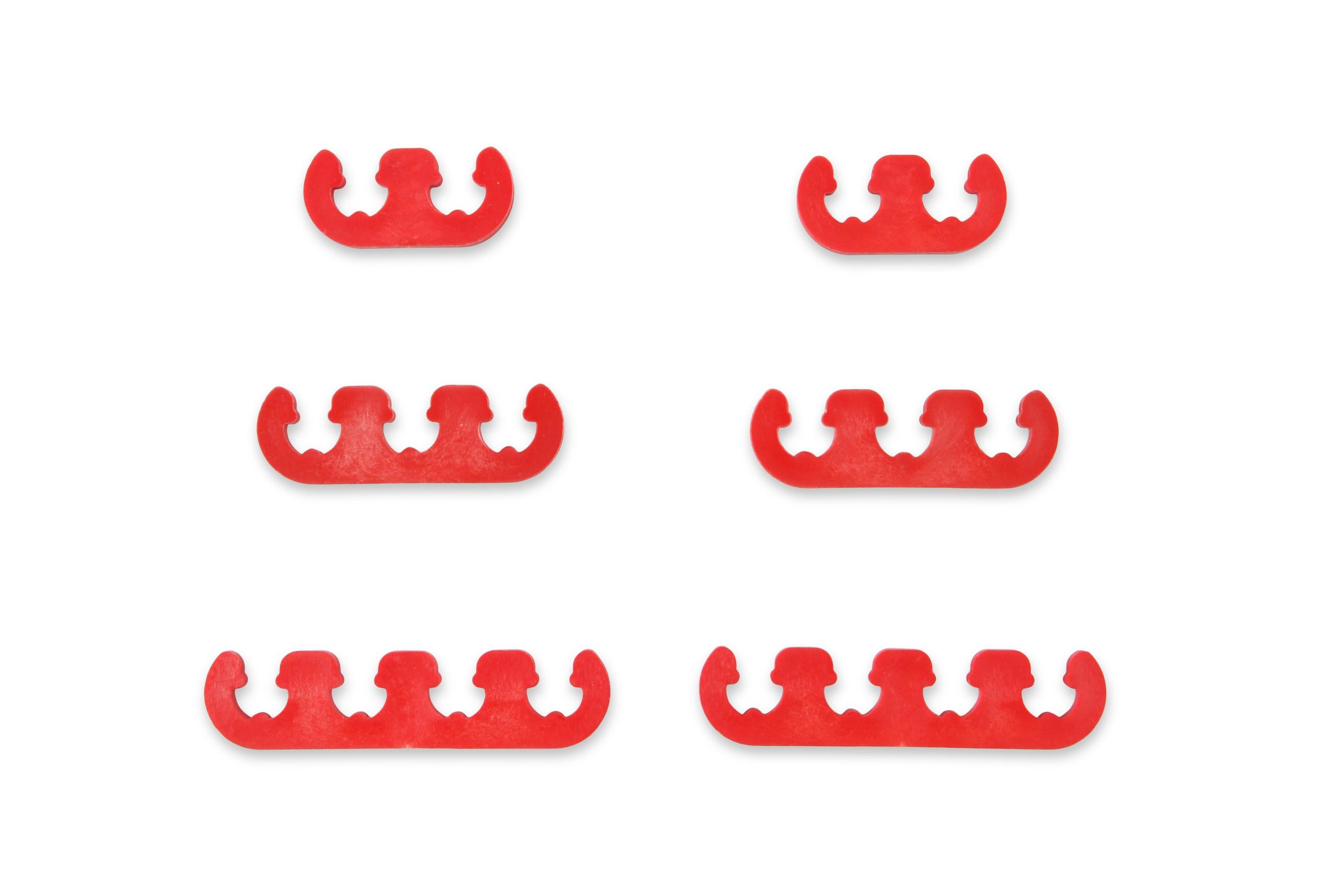 Mr. Gasket Wire Separator Kit - Red - 7 mm / 8 mm - Plastic.  - 9727