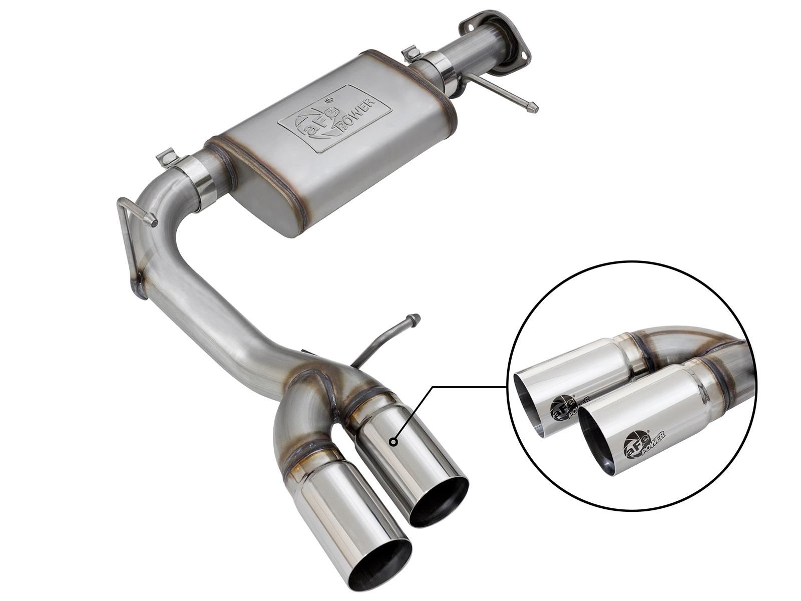 AFE MACH Force-Xp 3 IN 409 Stainless Steel Cat-Back Exhaust System w/ Polished Tip (2017-2020 Colorado, Canyon) - 49-44096-P