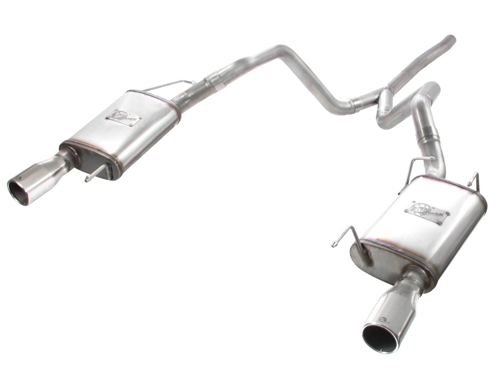AFE Cat-Back Exhaust System (2005-2009 Ford Mustang V6-4.0L) - 49-43047