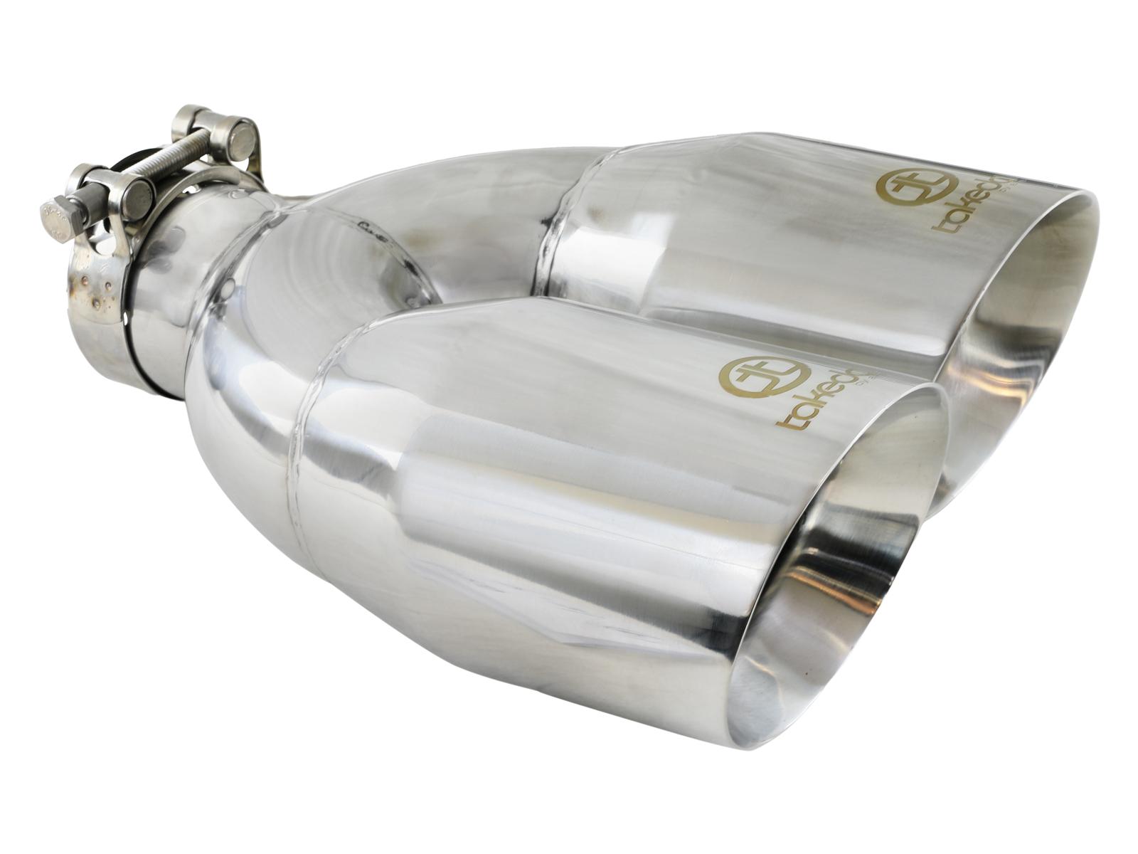 AFE Takeda 304 Stainless Steel Clamp-on Exhaust Tip Polished - 49T25484-P121