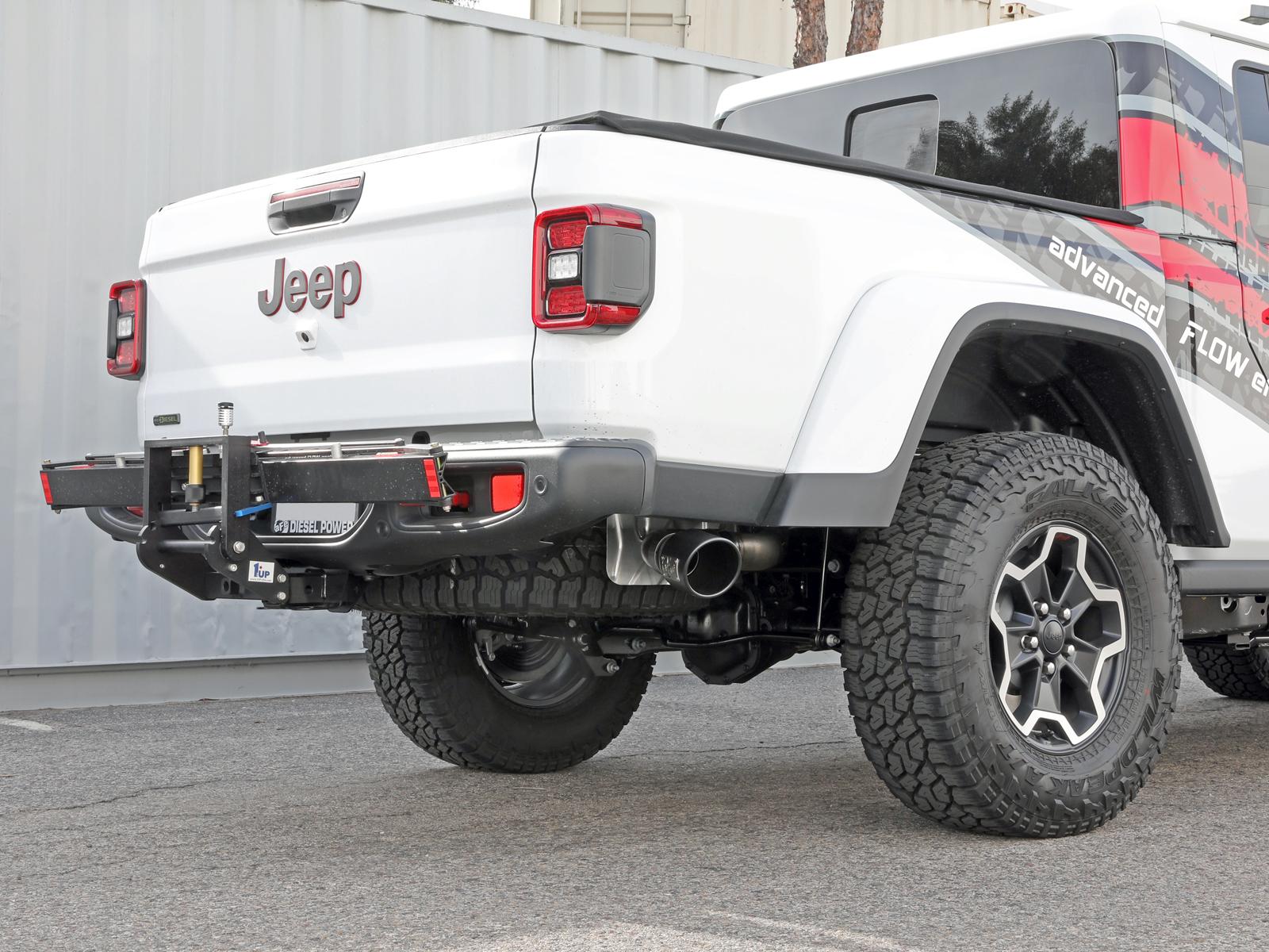 AFE Vulcan Series DPF-Back Exhaust System w/ Black Tip (2021-2021 Gladiator) - 49-38093-B
