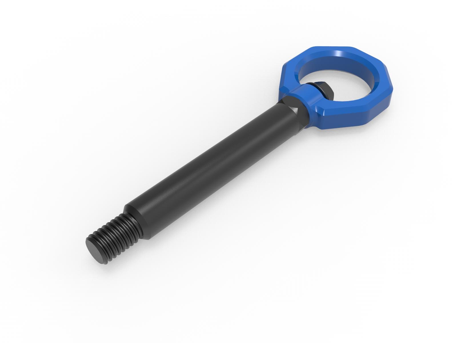 AFE aFe CONTROL Front/Rear Tow Hook Blue (2023-2025 M2) - 450-502004-L