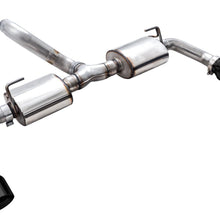 AWE Tread Edition Axleback Dual Exhaust for Jeep JL/JLU 3.6L/2.0T - Diamond Black Tips - 3015-33001