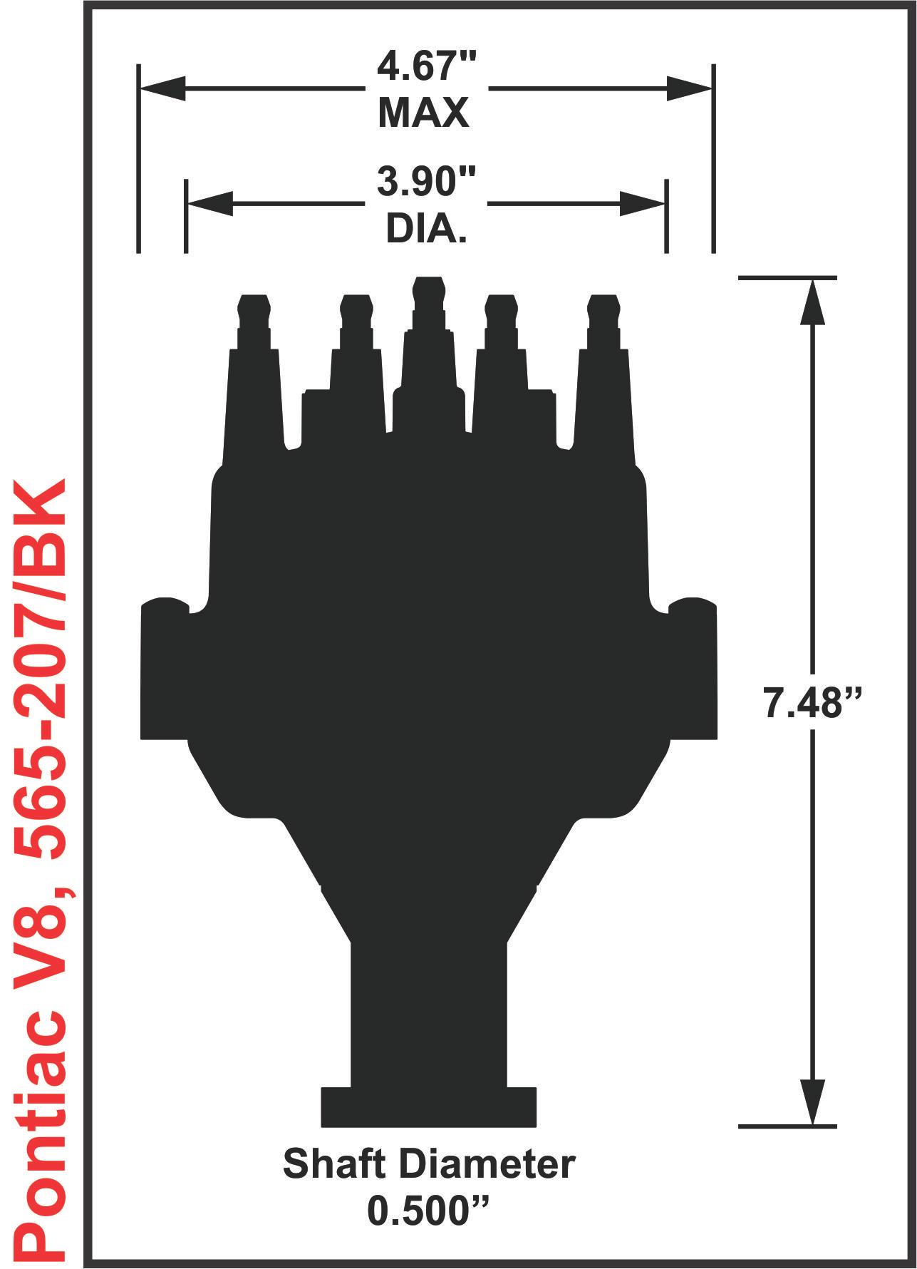 Holley Dual Sync Pontiac Distributor.  - 565-207