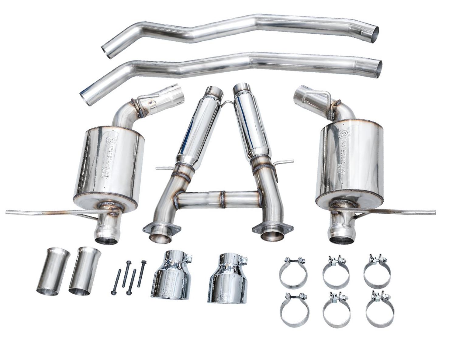 AWE Touring Edition Exhaust - Chrome Silver Tips (2018-2023 Dodge Durango 6.4L / 6.2L SC) - 3015-32952