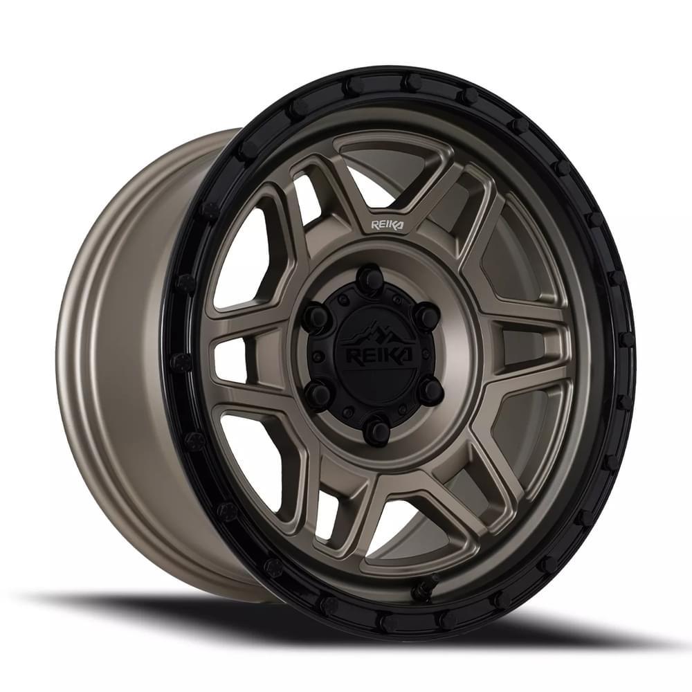 Reika 17X8.5 6X120 0 HB 67.1 R40 TROOPER SATIN BRONZE/ SATIN BLACK RING - R40785006252F