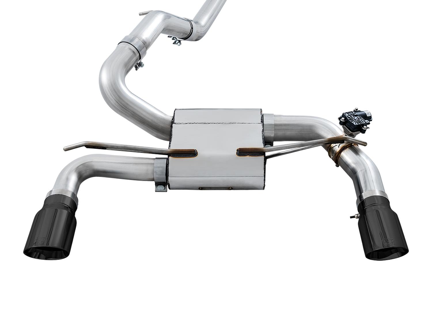 AWE 3025-33024 2016-2018 Focus RS Switchpath Catback Exhaust with Diamond Black Tips