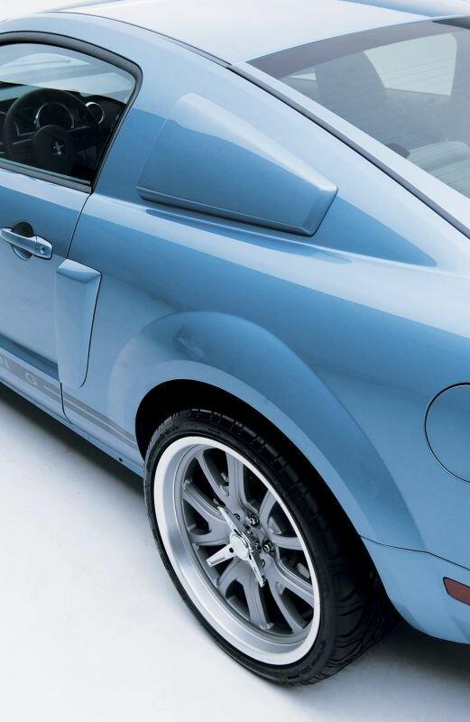 3dCarbon Mustang Side Window Scoops (Pair- Unpainted)