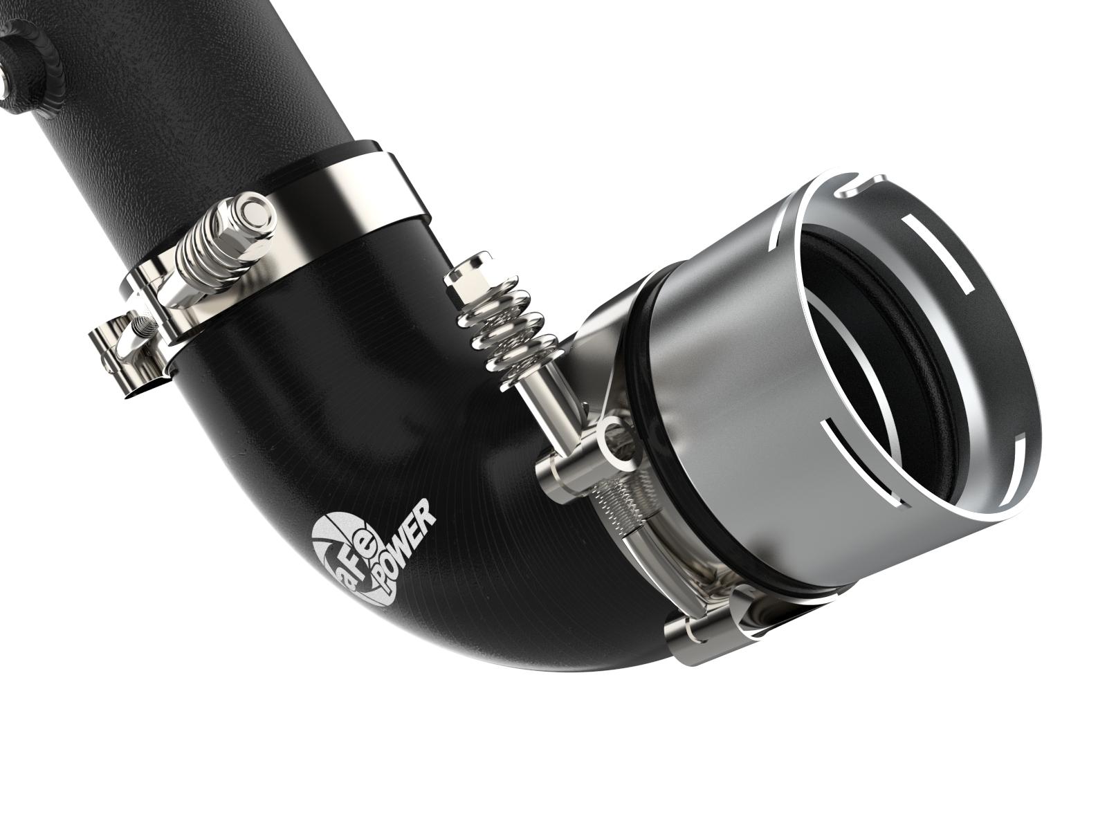 aFe BladeRunner Aluminum Hot and Cold Charge Pipe Kit - Black (2021-2025 Ford Bronco 2.3L) - 46-20574-B