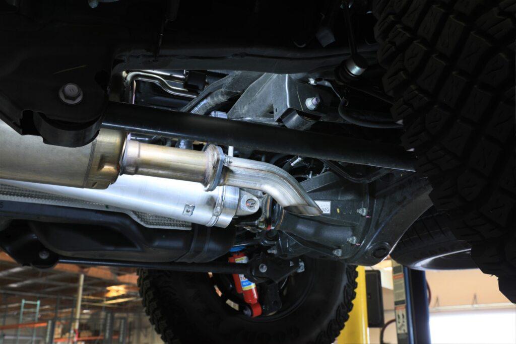 AFE ROCK BASHER 2-1/2 IN 409 Stainless Steel Axle-Back Hi-Tuck Exhaust System (2024-2025 Tacoma) - 49-46082