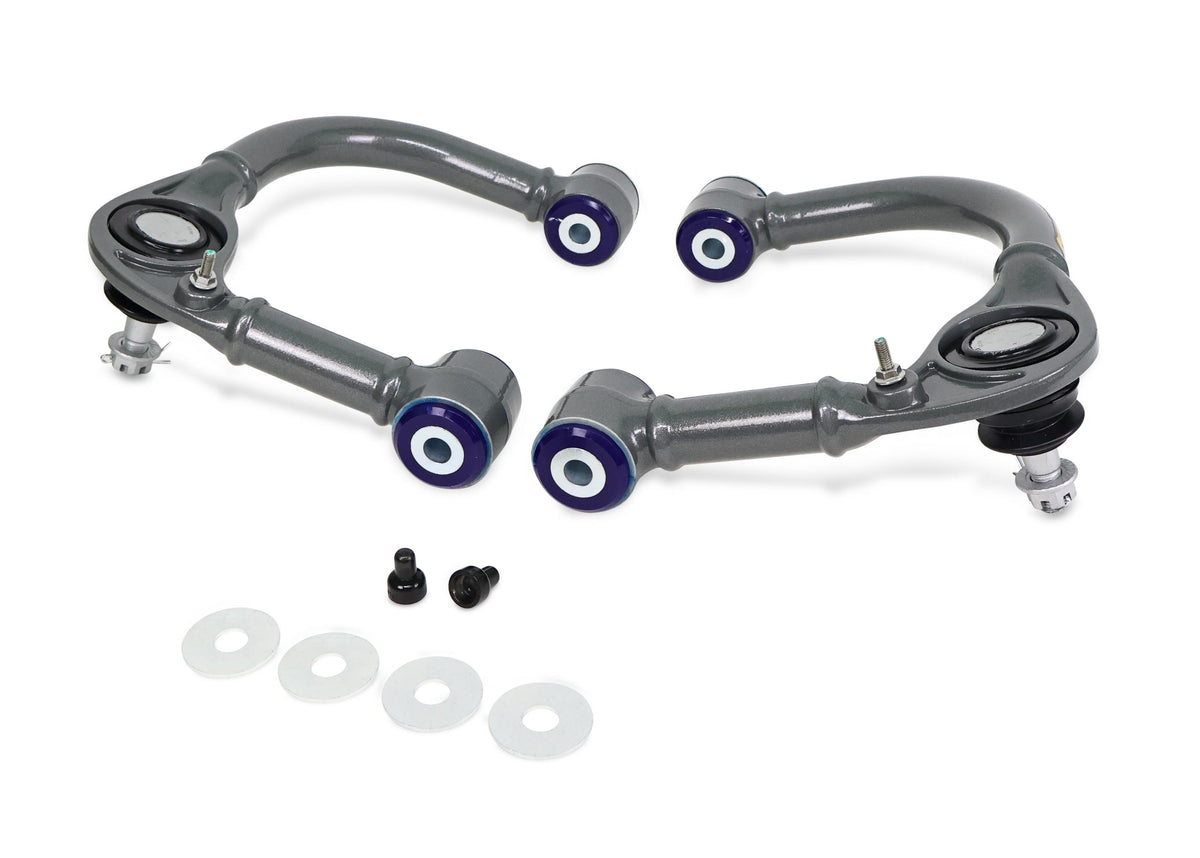 SuperPro Fixed Offset Upper Control Arms for improved alignment & handling (2003-2024 GX470, GX460, 4Runner, FJ Cruiser) - TRC6480E