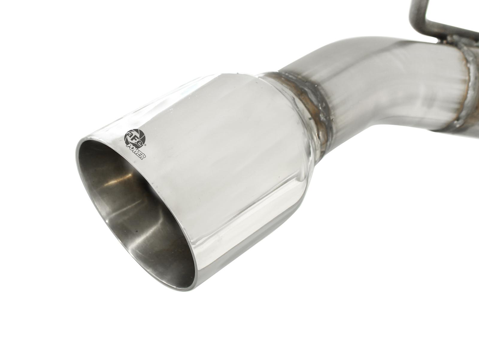 AFE MACH Force-Xp 2-1/2in 409 Stainless Steel Cat-Back Exhaust System w/Polished Tip (2010-2013 Camaro, Camaro) - 49-44042-P