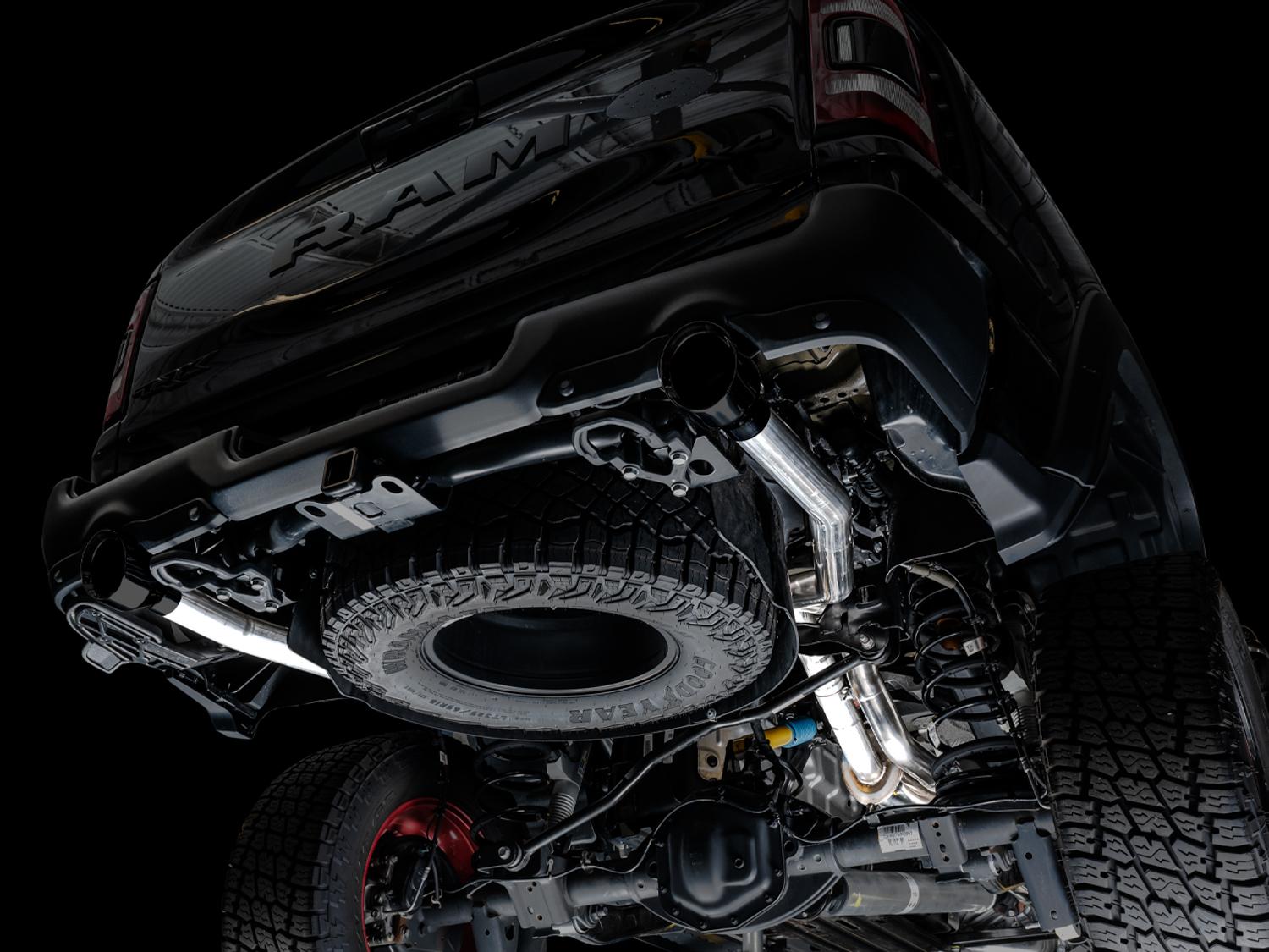 AWE 0FG Catback Exhaust for RAM TRX - Diamond Black Tips - 3015-33005